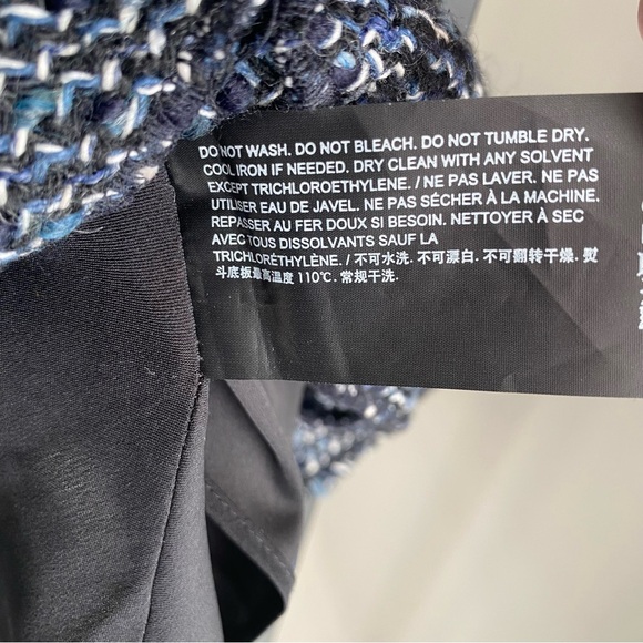 NWT Theory Diag Tweed Mini Skirt - Picture 5 of 7